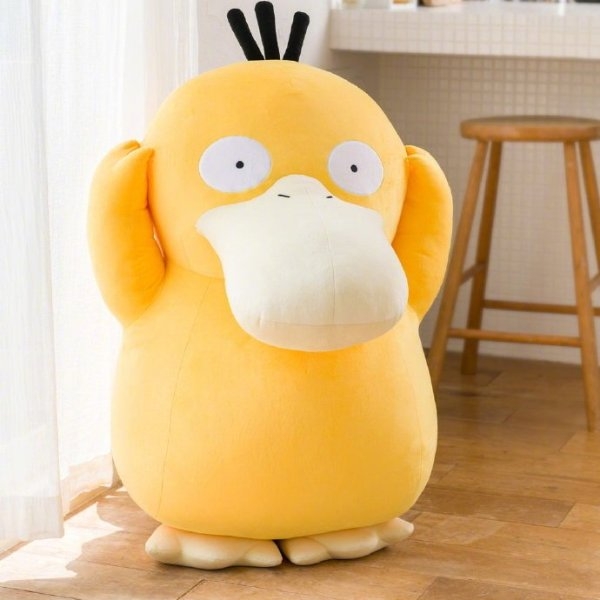日本寶可夢官方推出 1：1 等身大「可達鴨玩偶」