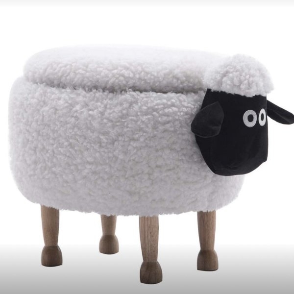 想在家裡養一群羊！動畫角色「笑笑羊」開肚收納椅萌度破表，毛茸茸觸感超適合冬天！