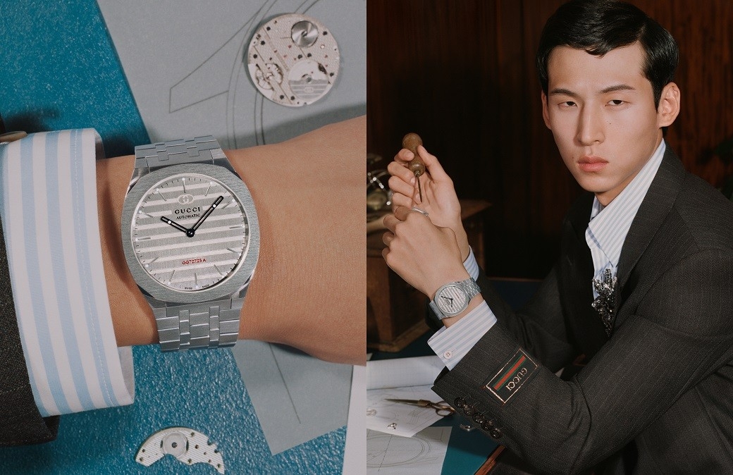 運動感與奢華面貌的結合！GUCCI推出GUCCI 25H腕錶全新形象廣告