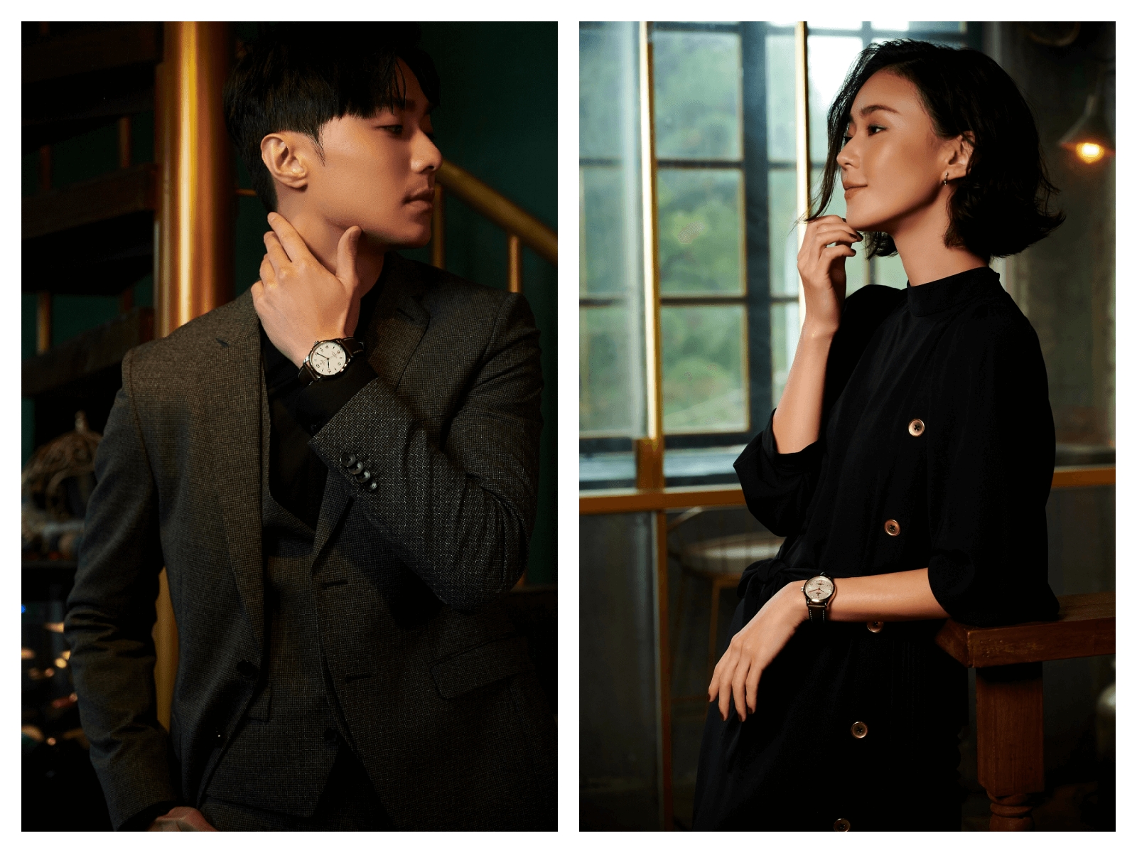帝舵表集結戲劇圈話題演員鍾瑶、施柏宇配戴最新TUDOR腕錶，完美姿態展現時尚風範！