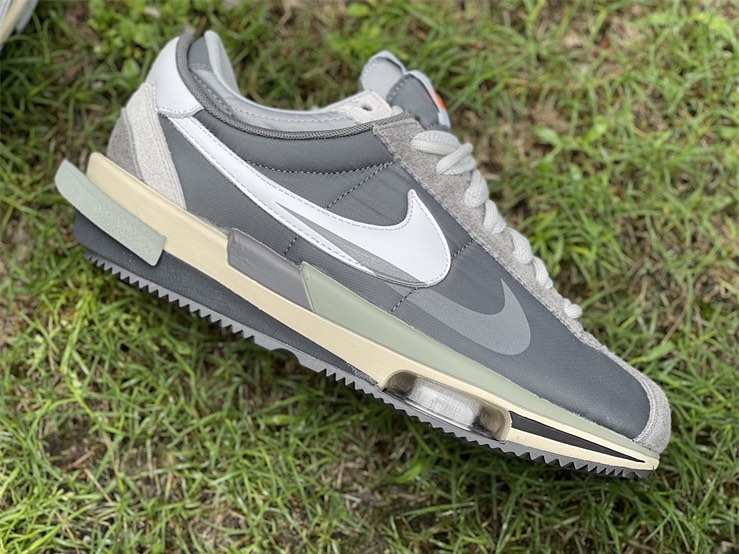 Sacai x Nike Cortez「聯名阿甘鞋」灰款配色細節多圖一覽，準備又要炒價炒翻天！