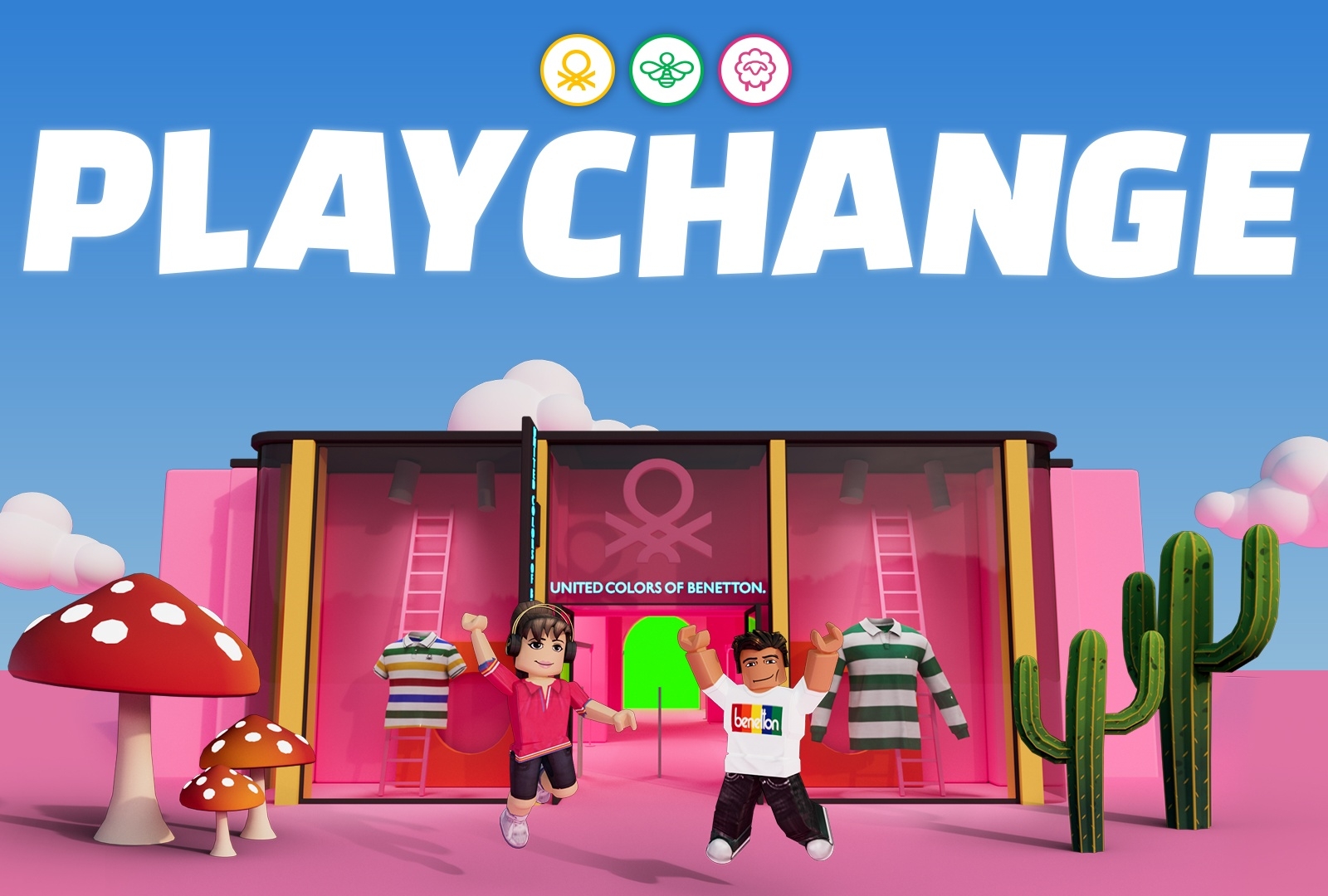班尼頓元宇宙商店新登場 ，暢遊PlayChange玩樂虛擬體驗真實時尚