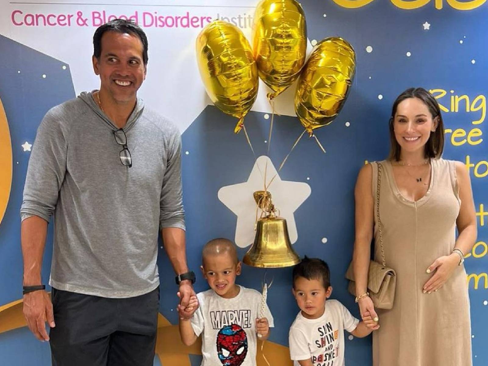 NBA／熱火教頭 Erik Spoelstra 的 4 歲兒子戰勝癌症，歷經數月化療終於擺脫惡性腫瘤！