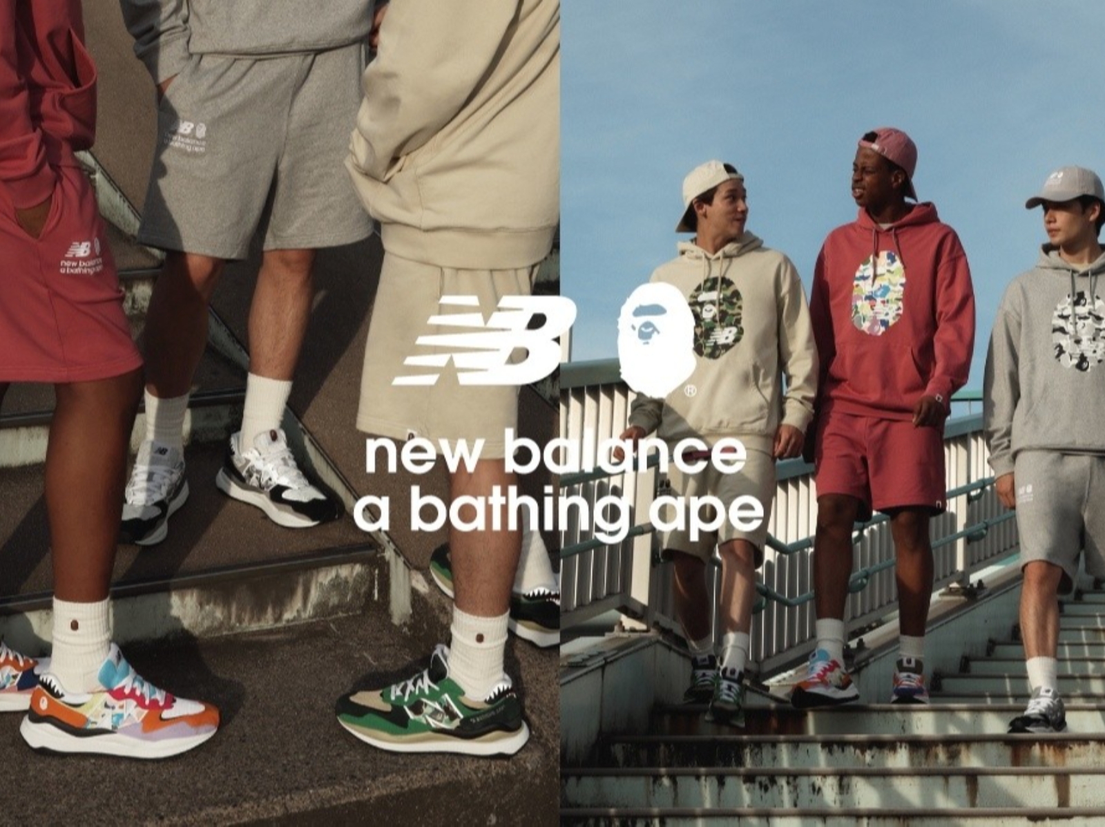 BAPE x NEW BALANCE 推出全新聯名球鞋「5740」，經典鯊魚齒紋、迷彩圖騰通通有！