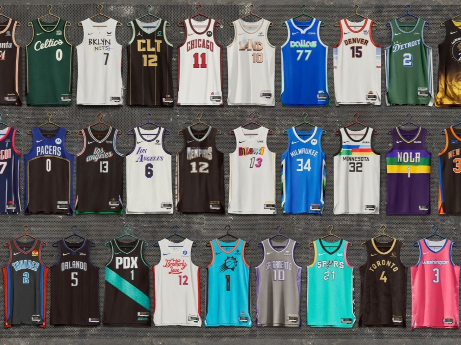 NBA 各隊最新「城市版球衣」完整出爐，金州勇士「金玫瑰」圖案引發球迷熱議！