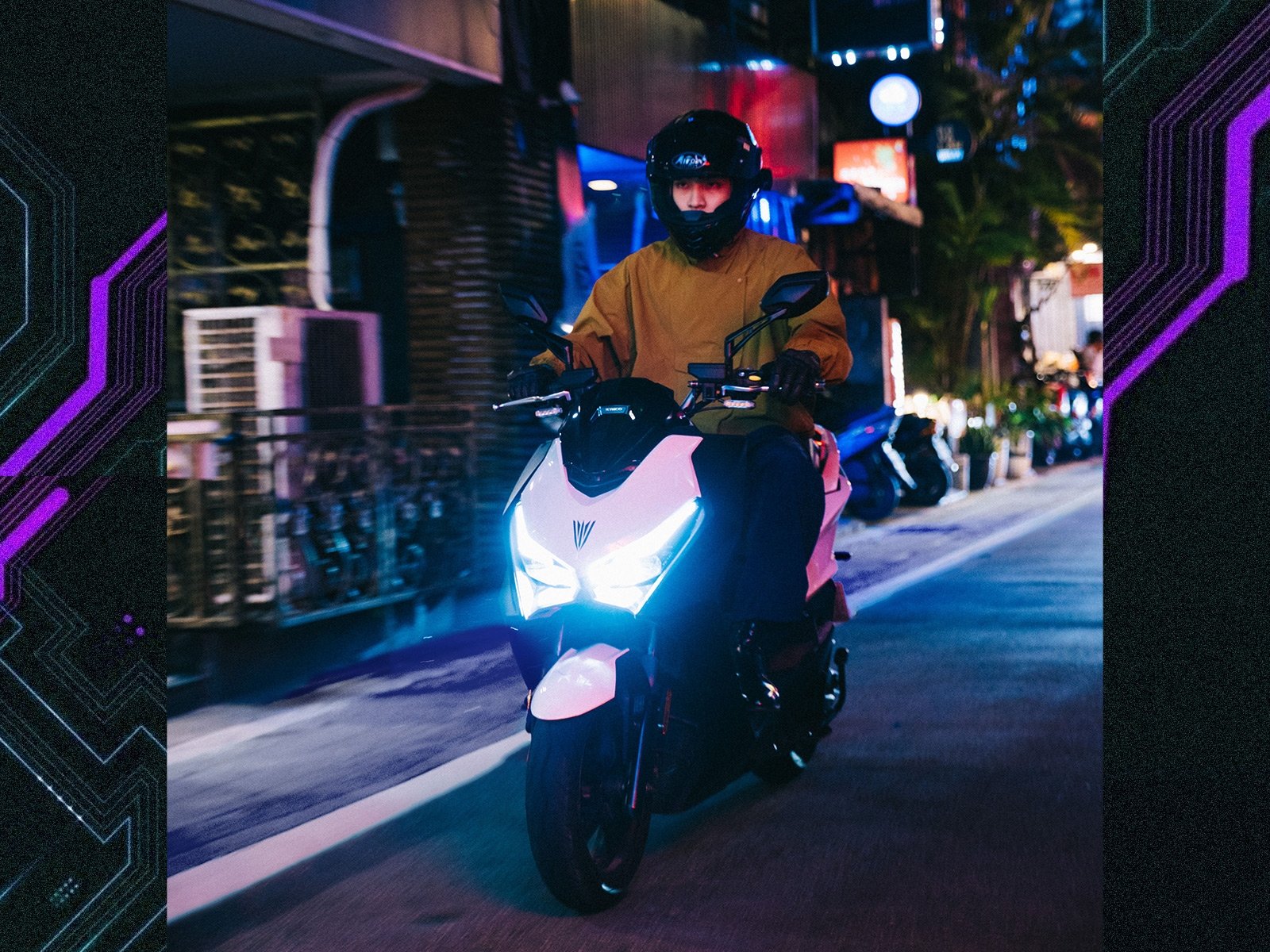 Cyberpunk 入戲太深：無法一起上月球，那就騎乘 KRV MOTO  走上街頭、感受城市霓虹！