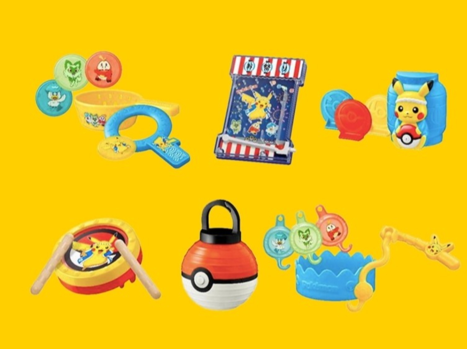 日本麥當勞兒童餐推出「寶可夢夏日祭典」，皮卡丘全系列玩具給你可愛爆擊！