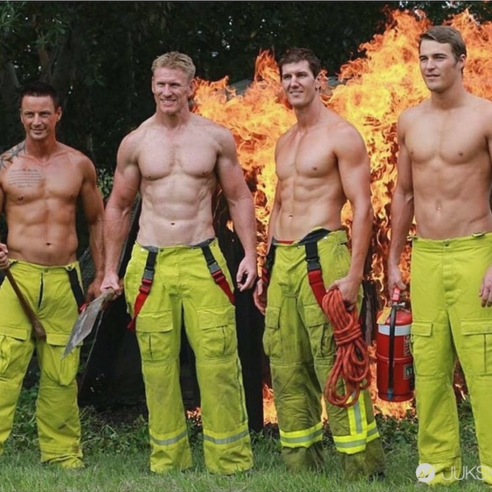 澳洲猛男消防員月曆　你們是在滅火還是點火？！