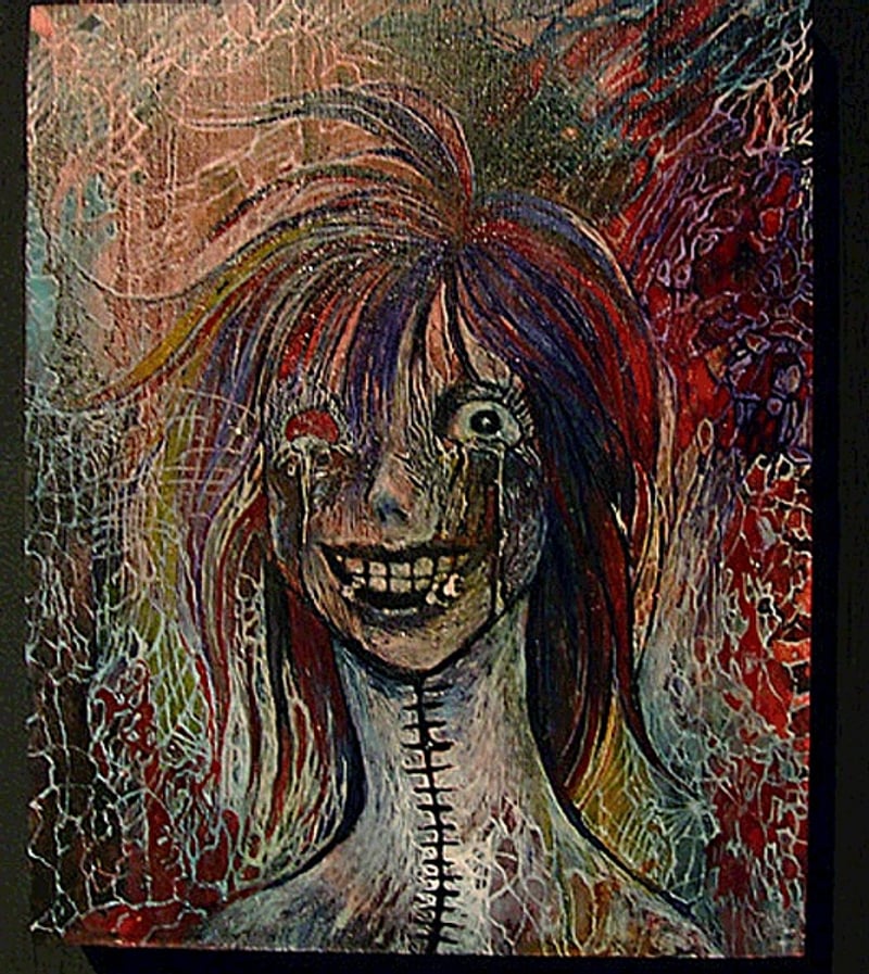 惊悚,病态的精神病美学!10 张画作带你进入「躁郁女画家」的厌世大脑