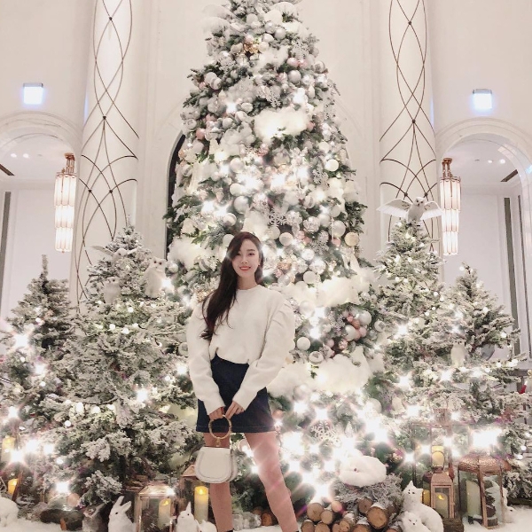 台灣太美！潔西卡《最新穿搭》聖誕節分享台灣聖誕樹！