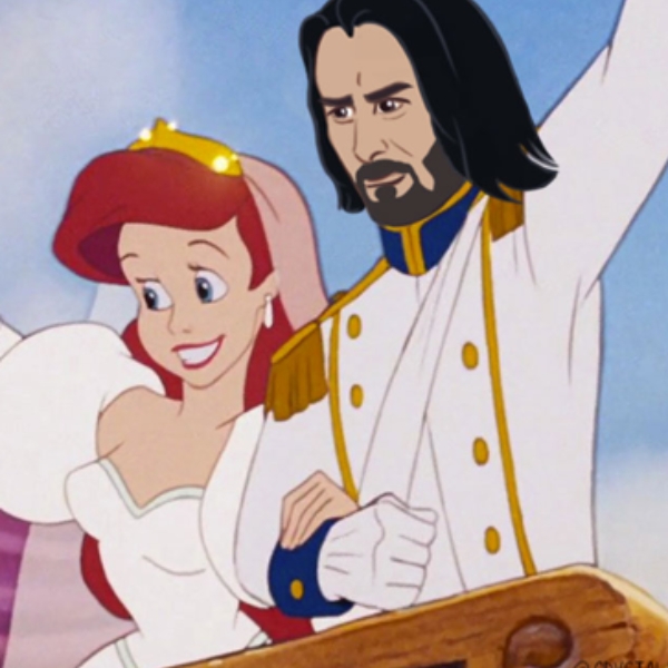 殺神加入迪士尼？這一系列「王子版基努李維」在網上爆紅！網友：「是個不敢貿然親公主的王子！」