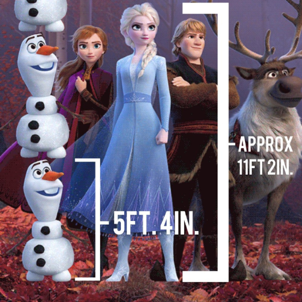 雪寶其實有 162！網友發現《冰雪奇緣》艾莎身高達到 340 公分，連雷神都不及她的腰！