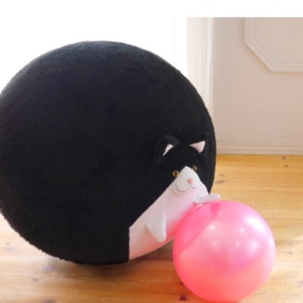 這些一定是阿嬤養的！日本人將瑜伽球變成毛絨絨的小動物，圓滾滾的造型越看越喜感！