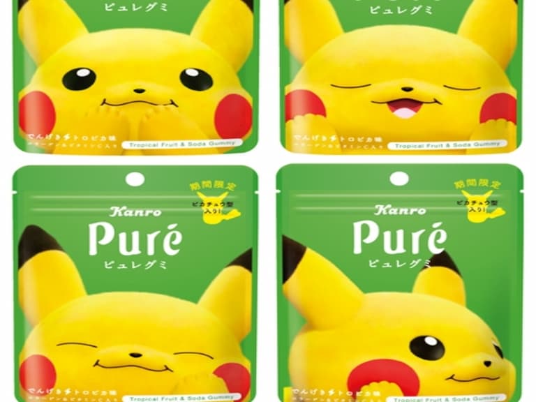 超想買！日本 PURE 軟糖推出「皮卡丘」期間限定包裝，肥嘟嘟臉蛋激萌引寶可夢迷生火～