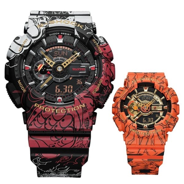 《航海王》、《七龍珠 Z》與 G-SHOCK 攜手推出「聯名錶款」，網友：我買的是青春不是中二