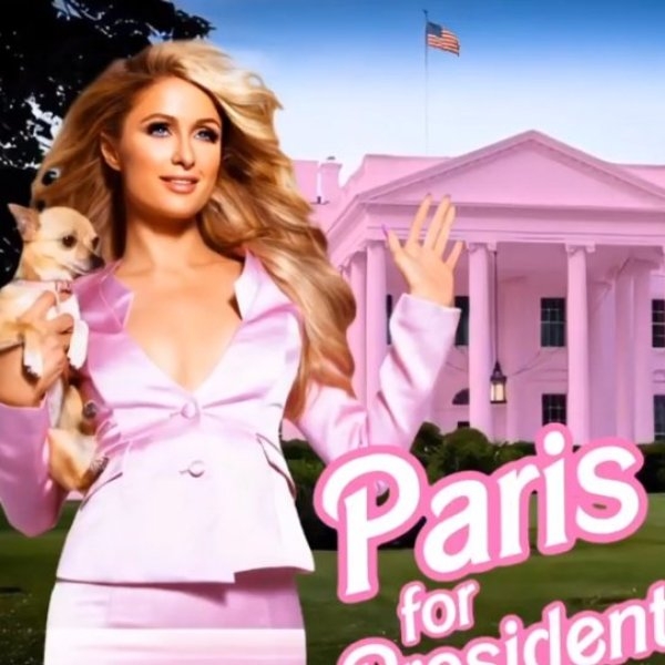 千金名媛芭黎絲希爾頓也宣布要選美國總統，口號是「Make America Hot Again」！