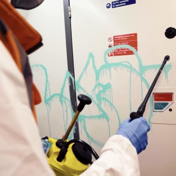 塗鴉大神 Banksy 自拍潛入倫敦地鐵繪製「病毒警世圖」，幾小時內就被當局全洗掉！