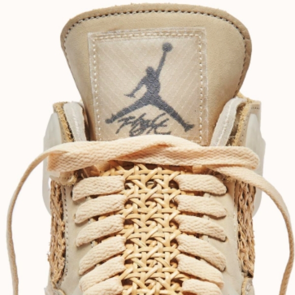 球鞋老司機都高潮！「藤編」Off-White x Air Jordan 4 爆美客製登場，鞋迷：「高清細節也太美了！」