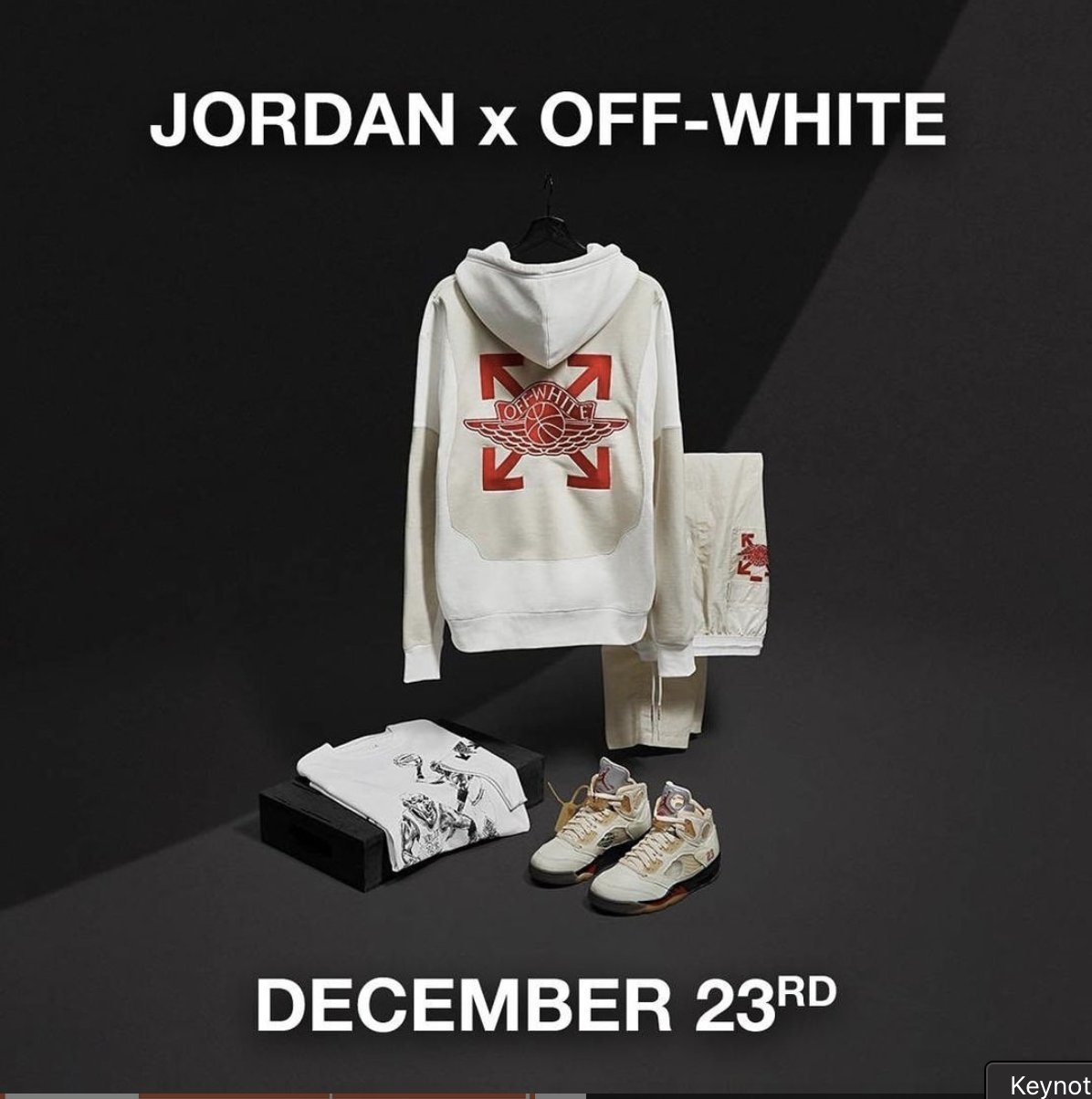 聖誕禮物就是它了！Off-White x Air Jordan「這天」補貨全系列，可別錯過「AJ 5」最後原價入手機會！
