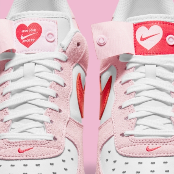 情人節禮物交給它！推薦 Nike、adidas Originals 等 3 款「心花朵朵開」情侶鞋，AF-1 細節讓人戀愛！