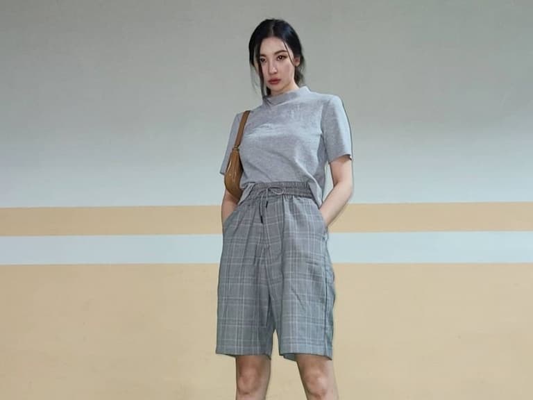 把爸爸的褲子翻出來！腿精宣美都在瘋的「爸爸短褲」妳跟上沒？3 種穿搭公式快筆記！