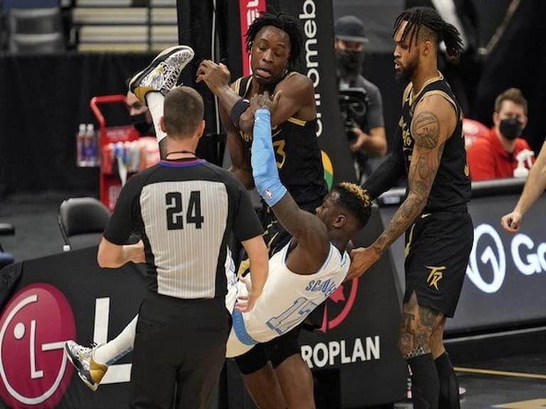 NBA／宛如 WWE 摔角！湖人暴龍球員爆發激烈衝突，Harrell、OG Anunoby 皆遭驅逐出場