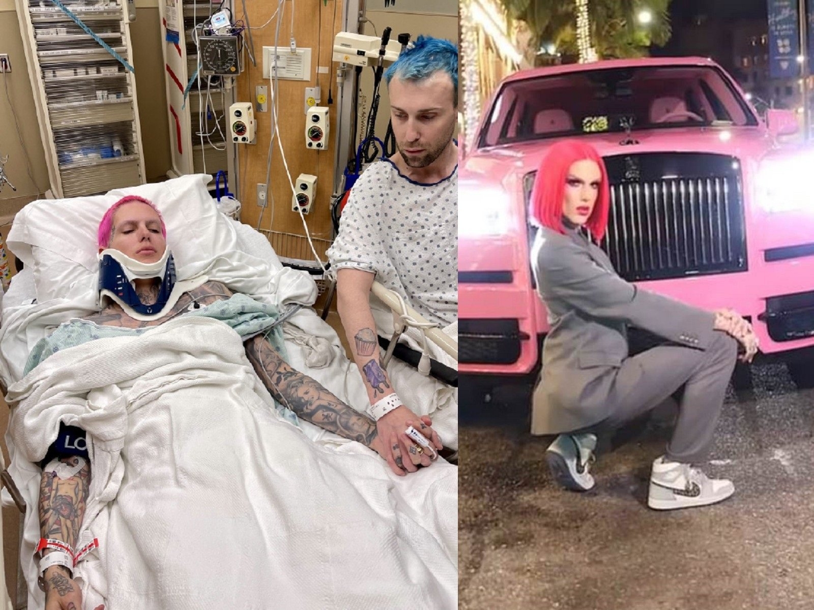 全球最賺男性美妝網紅 Jeffree Star 嚴重車禍，奢華粉紅色勞斯萊斯撞毀！