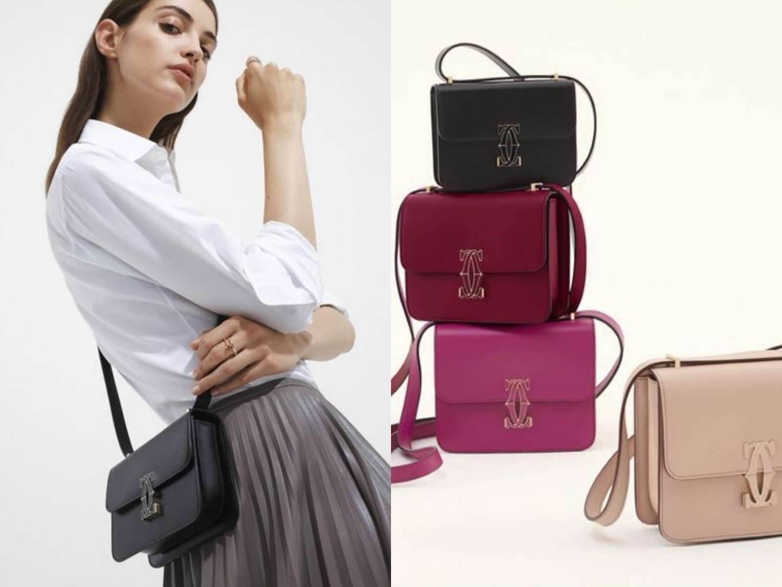 變身時髦小姊姊！卡地亞推出全新 Double C de Cartier 肩揹包系列，根本欠包色！
