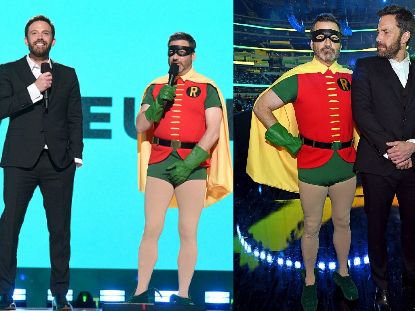 演藝圈好基友！Jimmy Kimmel 扮成羅賓，大鬧 DC 前任蝙蝠俠班艾佛列克！