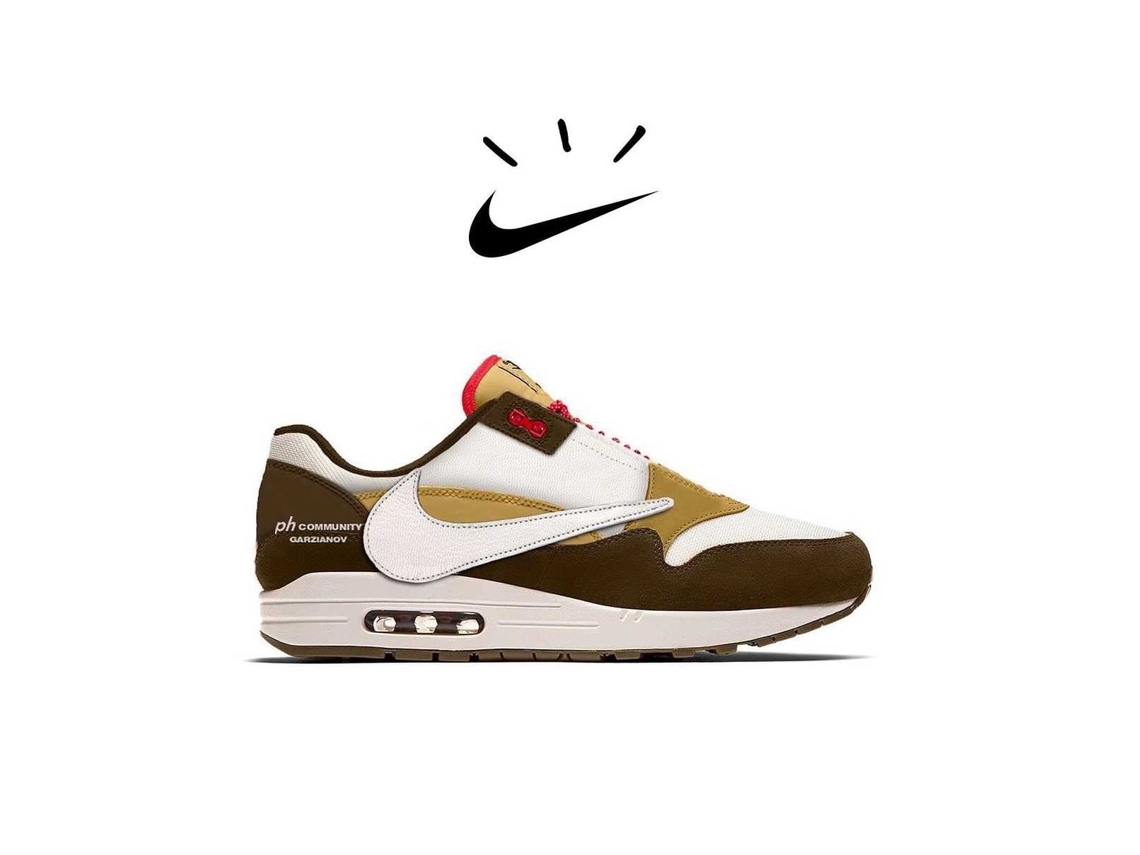 Travis Scott 親自帶貨最新聯名 Nike Air Max 1！鞋頭最愛的招牌「倒鉤」這次變這樣⋯