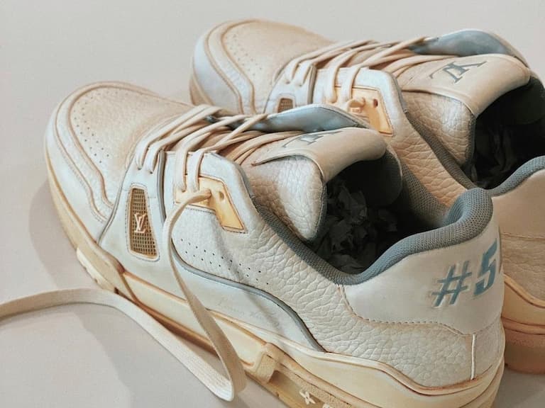 Louis Vuitton 超美客製 LV Trainer 球鞋「舊化版本」高清釋出,就連 Virgil Abloh 本人也親自回覆!