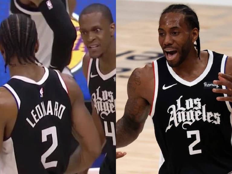 NBA/快艇 Leonard 疑似不滿 Rondo 傳球害投麵包,朗多表情引網友討...
