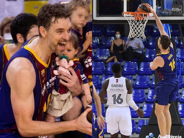 NBA／比年輕人還猛！40 歲 Pau Gasol 秀「單臂爆扣」狂得分，睽違 20 年帶女兒 Gianna 再拿西甲冠軍～