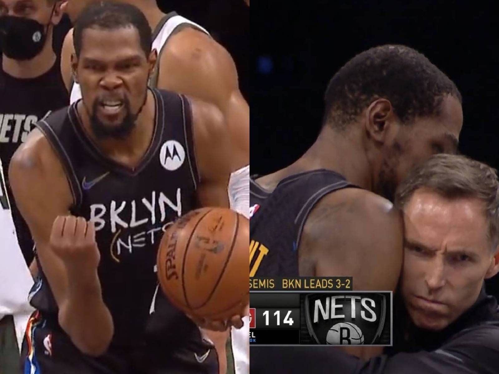 NBA／詹皇直呼偉大！KD 沒休息狂得 49 分創紀錄，賽後總教練 Nash 擁抱還說：沒有他我們不會贏..