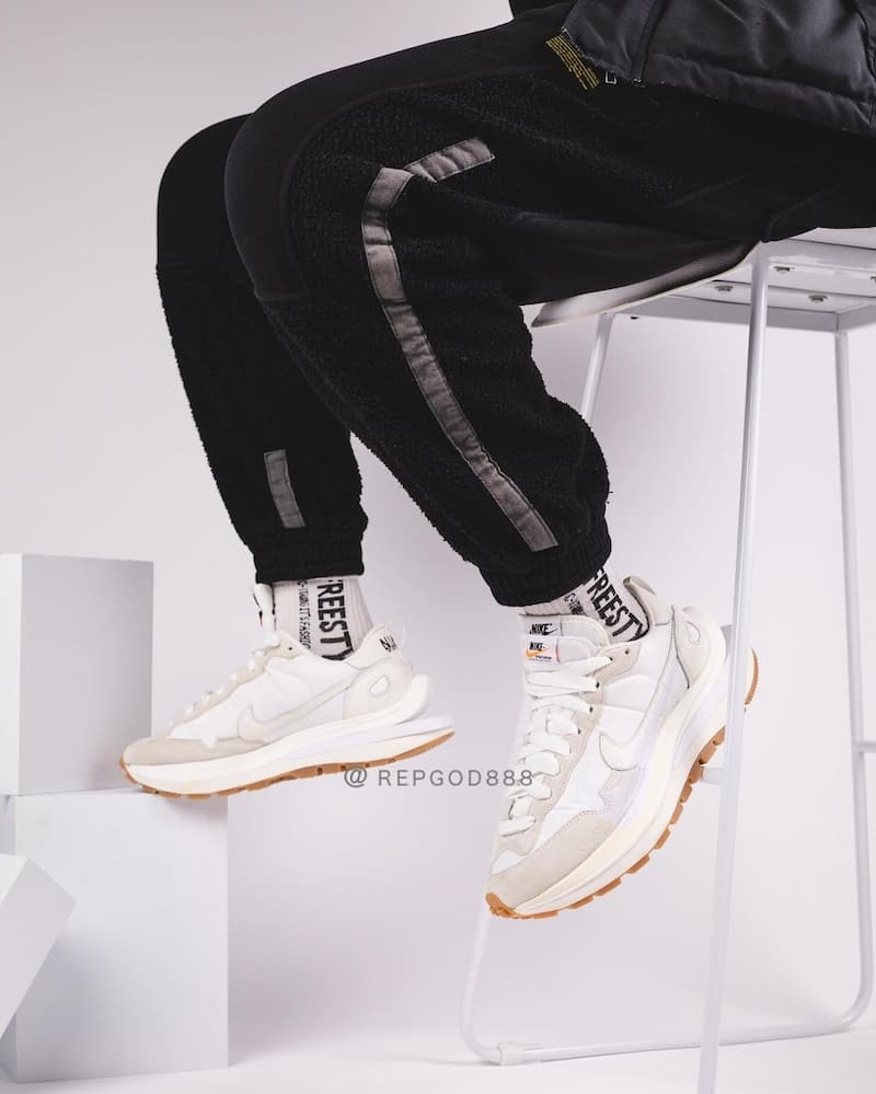 Sacai x Nike Vaporwaffle 最新聯名爆款潮鞋「奶油白」配色確定發售 