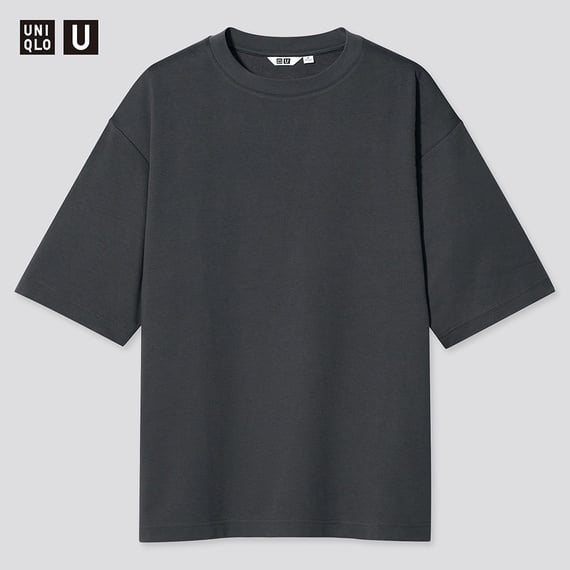 UNIQLO AIRism 棉質寬版圓領 T 恤