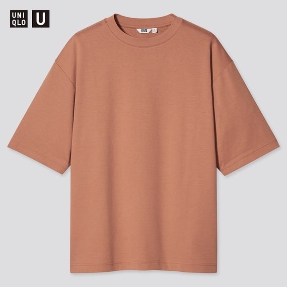 UNIQLO AIRism 棉質寬版圓領 T 恤