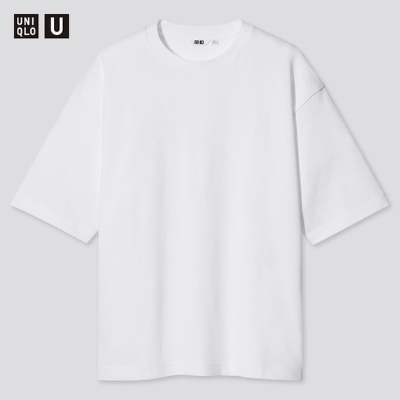 UNIQLO AIRism 棉質寬版圓領 T 恤