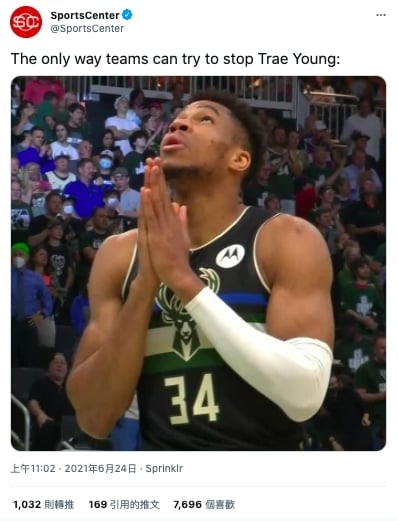 SportsCenter 認為「字母哥」Giannis Antetokounmpo 只能祈禱