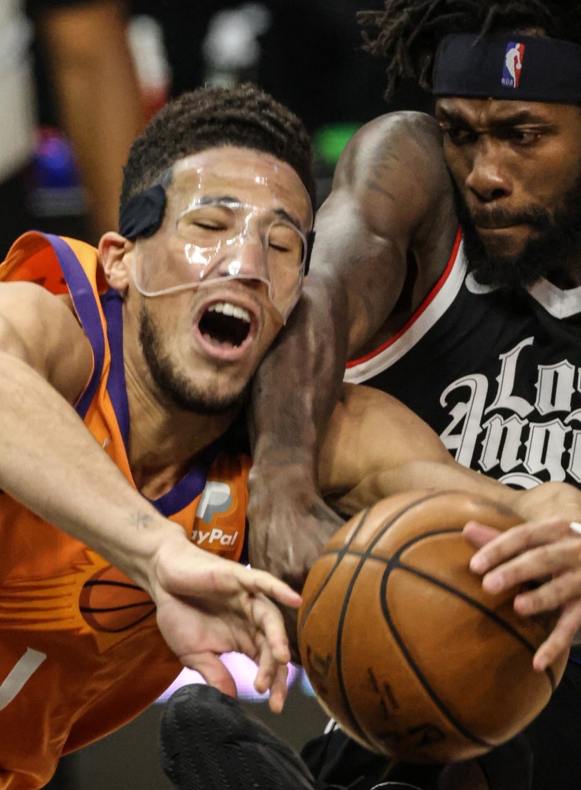 太陽 Devin Booker 和快艇「瘋狗貝」Patrick Beverley