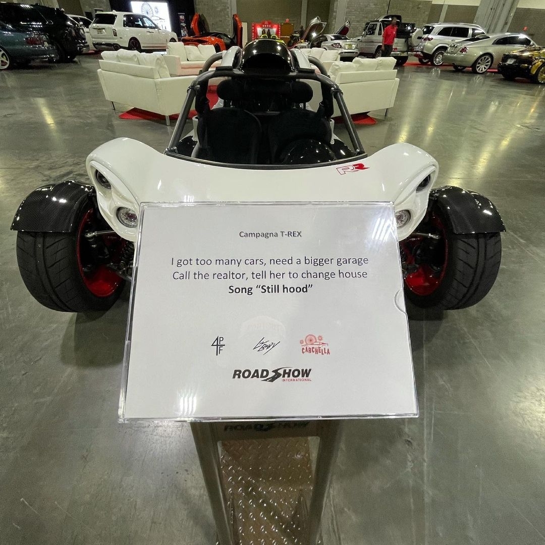 Lil Baby 參展的「三輪跑車」Campagna T-REX