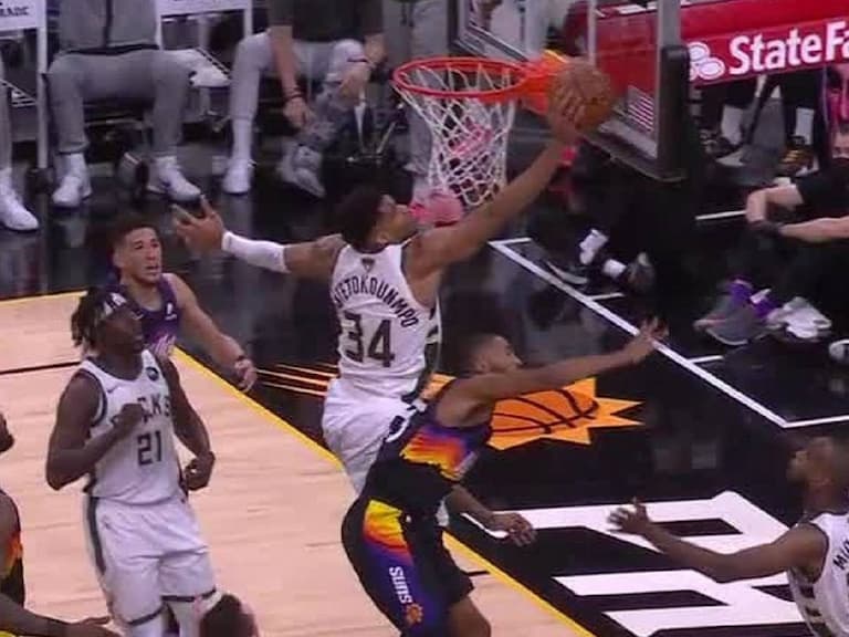 NBA/宛如詹皇!公鹿「字母哥」做出詹式經典「追魂鍋釘板」,網友反批:別跟最偉大的火鍋比...