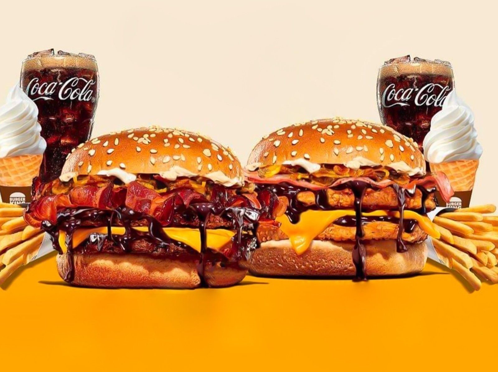 漢堡王 BurgerKing 限定「熔岩巧克力雙堡」太邪惡， 雙層牛肉＋巧克力醬給你加倍的熱量爆擊！