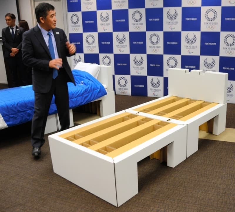 東京奧運選手村的紙板床