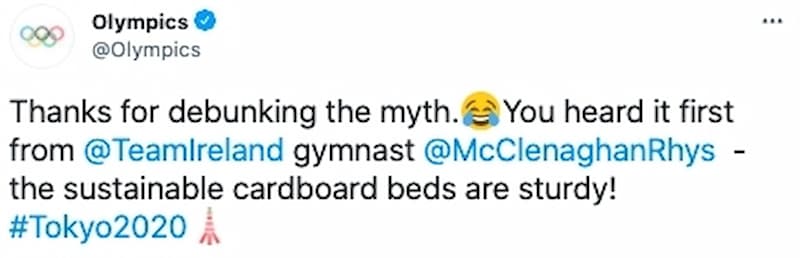 奧運官方感謝愛爾蘭體操選手 Rhys Mcclenaghan 揭穿迷思