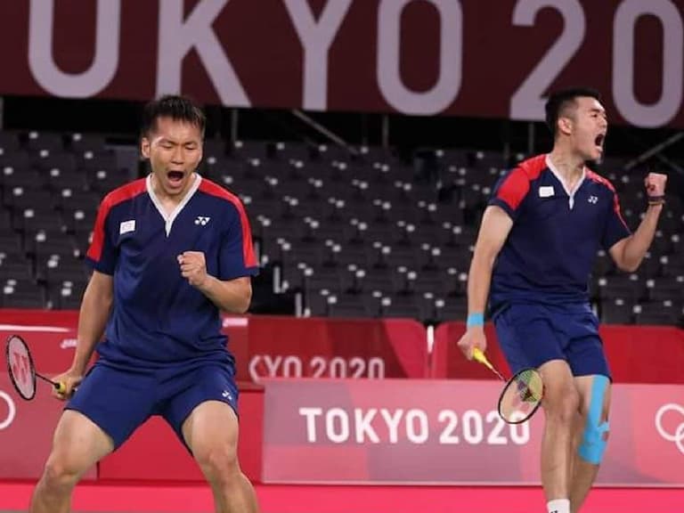 東京奧運／「麟洋配」擊敗世界第一！羽球男雙王齊麟、李洋晉級 8 強，印尼網友：台灣火力全開！
