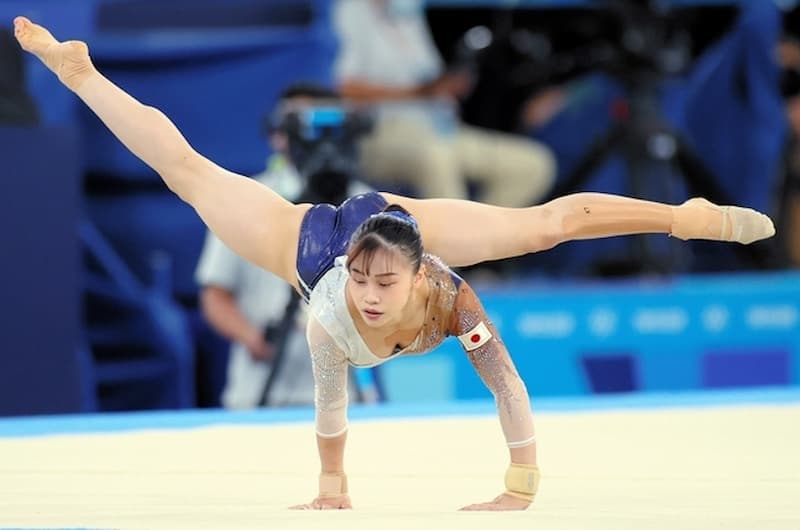 杉原愛子在東京奧運的比賽畫面