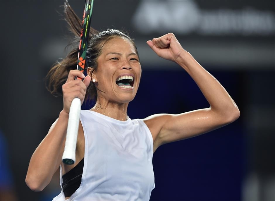 目前世界單打排名 81、雙打排名高居第 2 名的「台灣網球一姊」謝淑薇