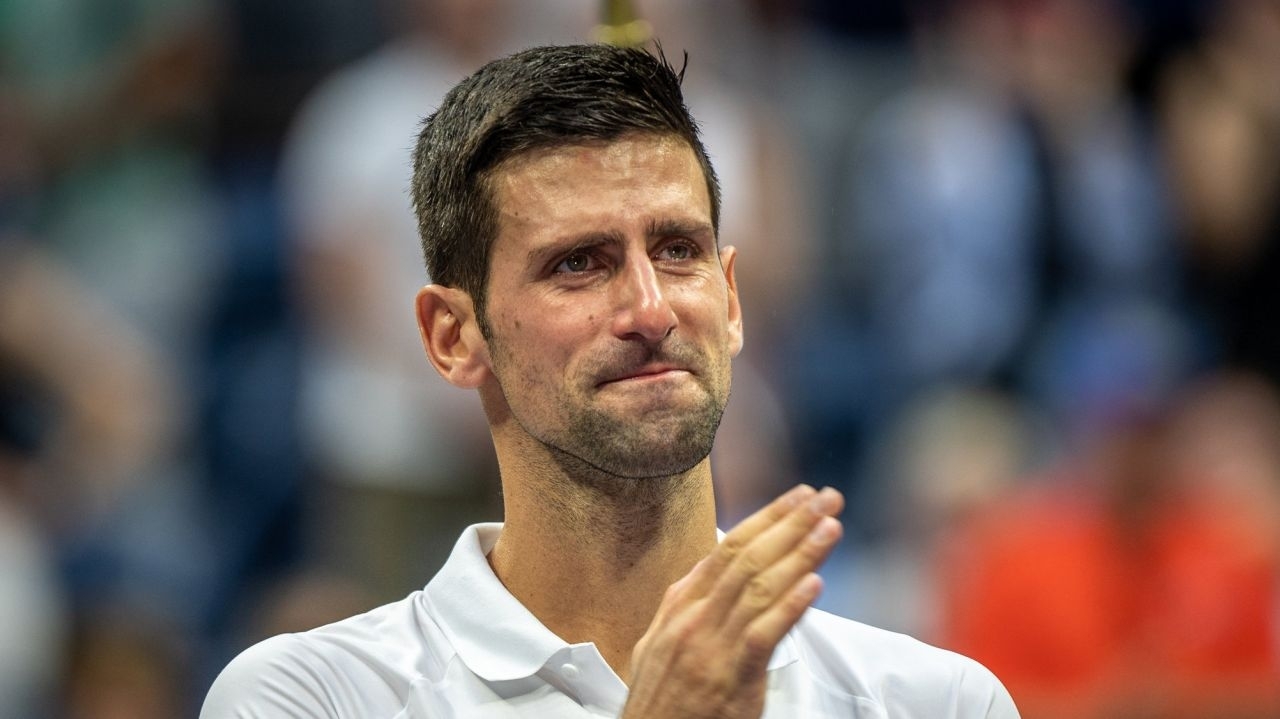 Djokovic 在賽後難掩難過神情
