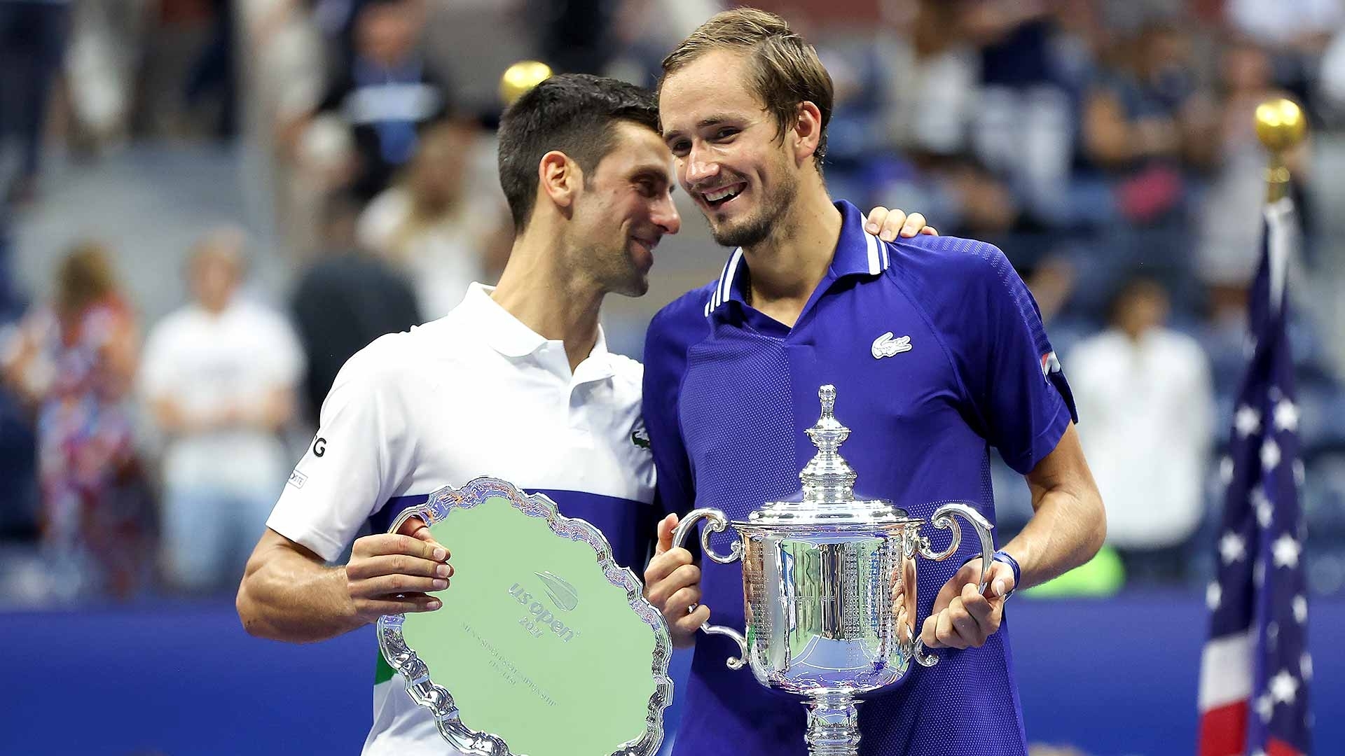 Novak Djokovic 和 Daniil Medvedev